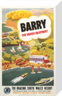 'Barry for Varied Enjoyment', GWR poster, c.1930s. stretched canvas small none Art Print - Science Museum Shop