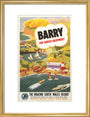 'Barry for Varied Enjoyment', GWR poster, c.1930s. art print medium gold Art Print - Science Museum Shop