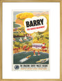 'Barry for Varied Enjoyment', GWR poster, c.1930s. art print large gold Art Print - Science Museum Shop