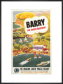 'Barry for Varied Enjoyment', GWR poster, c.1930s. art print extra large black Art Print - Science Museum Shop