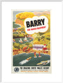 'Barry for Varied Enjoyment', GWR poster, c.1930s. art print extra large white Art Print - Science Museum Shop