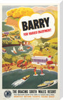 'Barry for Varied Enjoyment', GWR poster, c.1930s. stretched canvas large none Art Print - Science Museum Shop