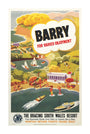 'Barry for Varied Enjoyment', GWR poster, c.1930s. unstretched canvas extra large none Art Print - Science Museum Shop