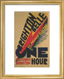 'Brighton Belle', SR poster, 1934. art print extra small gold Art Print - Science Museum Shop