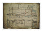 General arrangement drawing of Lancashire & Yorkshire Railway '0-6-0' locomotive. unstretched canvas extra large none Art Print - Science Museum Shop