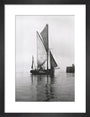 Fishing smack, c.1920s. art print small black Art Print - Science Museum Shop