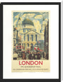 Poster, London & North Eastern Railway, 'London', St Paul's Cathedral by James Bateman, 1939. stretched canvas extra large none Art Print - Science Museum Shop