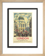Poster, London & North Eastern Railway, 'London', St Paul's Cathedral by James Bateman, 1939. art print extra small natural Art Print - Science Museum Shop