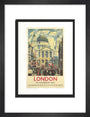 Poster, London & North Eastern Railway, 'London', St Paul's Cathedral by James Bateman, 1939. art print small black Art Print - Science Museum Shop