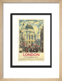Poster, London & North Eastern Railway, 'London', St Paul's Cathedral by James Bateman, 1939. art print small natural Art Print - Science Museum Shop