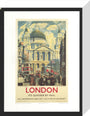 Poster, London & North Eastern Railway, 'London', St Paul's Cathedral by James Bateman, 1939. stretched canvas small none Art Print - Science Museum Shop