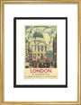 Poster, London & North Eastern Railway, 'London', St Paul's Cathedral by James Bateman, 1939. art print medium gold Art Print - Science Museum Shop