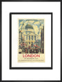 Poster, London & North Eastern Railway, 'London', St Paul's Cathedral by James Bateman, 1939. art print large black Art Print - Science Museum Shop