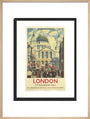 Poster, London & North Eastern Railway, 'London', St Paul's Cathedral by James Bateman, 1939. art print large natural Art Print - Science Museum Shop