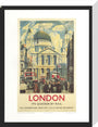 Poster, London & North Eastern Railway, 'London', St Paul's Cathedral by James Bateman, 1939. stretched canvas medium none Art Print - Science Museum Shop
