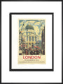 Poster, London & North Eastern Railway, 'London', St Paul's Cathedral by James Bateman, 1939. art print extra large black Art Print - Science Museum Shop