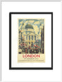 Poster, London & North Eastern Railway, 'London', St Paul's Cathedral by James Bateman, 1939. art print extra large white Art Print - Science Museum Shop