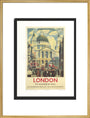 Poster, London & North Eastern Railway, 'London', St Paul's Cathedral by James Bateman, 1939. art print extra large gold Art Print - Science Museum Shop
