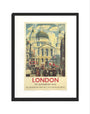 Poster, London & North Eastern Railway, 'London', St Paul's Cathedral by James Bateman, 1939. art print extra small none Art Print - Science Museum Shop