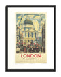 Poster, London & North Eastern Railway, 'London', St Paul's Cathedral by James Bateman, 1939. unstretched canvas large none Art Print - Science Museum Shop