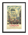 Poster, London & North Eastern Railway, 'London', St Paul's Cathedral by James Bateman, 1939. unstretched canvas extra large none Art Print - Science Museum Shop