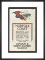 Norfolk Coast - Illustrated Travel Booklets for 1926 Holidays, by Frank Newbould art print medium black Art Print - Science Museum Shop