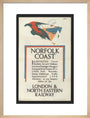 Norfolk Coast - Illustrated Travel Booklets for 1926 Holidays, by Frank Newbould art print medium natural Art Print - Science Museum Shop