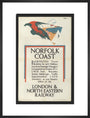 Norfolk Coast - Illustrated Travel Booklets for 1926 Holidays, by Frank Newbould art print large black Art Print - Science Museum Shop