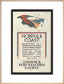 Norfolk Coast - Illustrated Travel Booklets for 1926 Holidays, by Frank Newbould art print extra large natural Art Print - Science Museum Shop