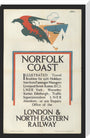 Norfolk Coast - Illustrated Travel Booklets for 1926 Holidays, by Frank Newbould stretched canvas large none Art Print - Science Museum Shop