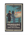 London & North Eastern Railway, Hamburg via Grimsby - three Times Weekly, by Frank Newbould.ﾠ art print extra small none Art Print - Science Museum Shop