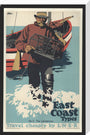 East Coast Types, No 3, The Lobsterman, by Frank Newbould, 1931. stretched canvas large none Art Print - Science Museum Shop
