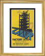 Poster, London & North Eastern Railway, Factory Sites, by Frank Newbould. art print extra small gold Art Print - Science Museum Shop