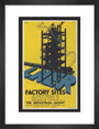 Poster, London & North Eastern Railway, Factory Sites, by Frank Newbould. art print small black Art Print - Science Museum Shop
