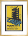 Poster, London & North Eastern Railway, Factory Sites, by Frank Newbould. art print medium gold Art Print - Science Museum Shop