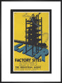 Poster, London & North Eastern Railway, Factory Sites, by Frank Newbould. art print extra large black Art Print - Science Museum Shop