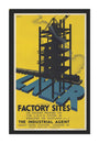 Poster, London & North Eastern Railway, Factory Sites, by Frank Newbould. unstretched canvas extra large none Art Print - Science Museum Shop