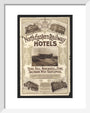 North Eastern Railway Hotels art print extra small white Art Print - Science Museum Shop
