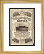 North Eastern Railway Hotels art print extra small gold Art Print - Science Museum Shop