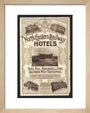 North Eastern Railway Hotels art print extra small natural Art Print - Science Museum Shop