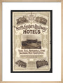 North Eastern Railway Hotels art print medium natural Art Print - Science Museum Shop