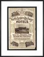 North Eastern Railway Hotels art print large black Art Print - Science Museum Shop