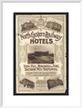 North Eastern Railway Hotels art print large white Art Print - Science Museum Shop