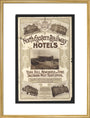 North Eastern Railway Hotels art print large gold Art Print - Science Museum Shop