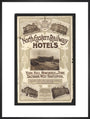 North Eastern Railway Hotels art print extra large black Art Print - Science Museum Shop