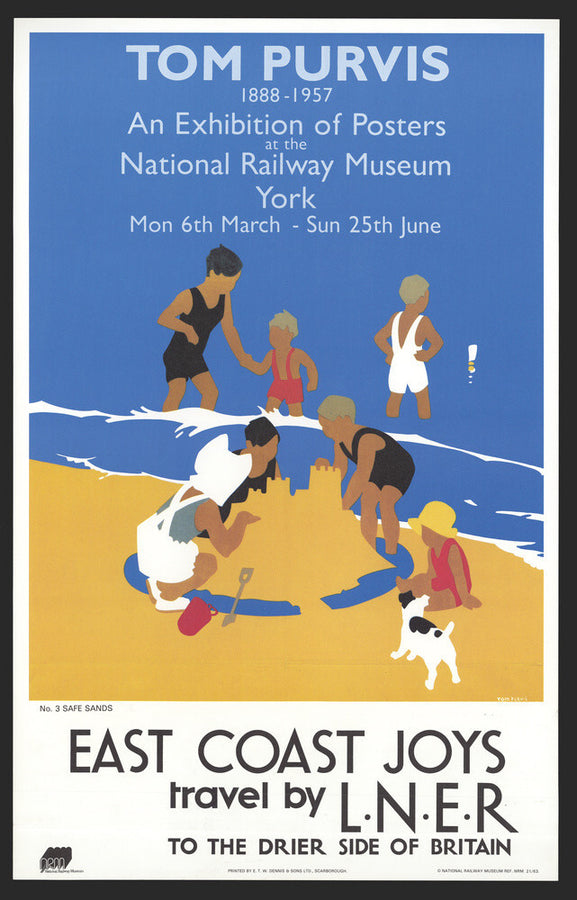 Tom Purvis Exhibition at National Railway Museum, 1989. Art Print - Science Museum Shop