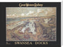 Great Western Railway, reproduction, Swansea Docks. stretched canvas large none Art Print - Science Museum Shop