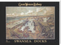 Great Western Railway, reproduction, Swansea Docks. stretched canvas extra large none Art Print - Science Museum Shop