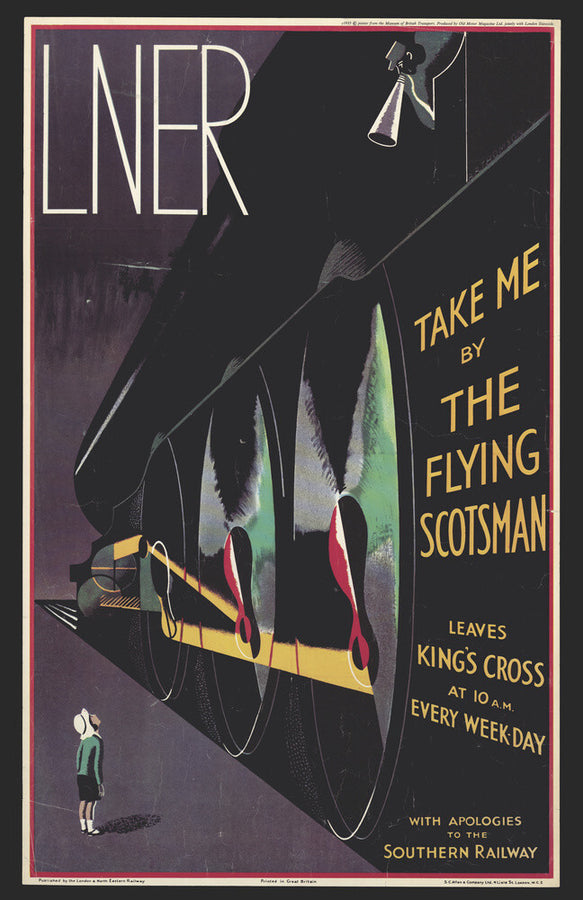 Take me by the Flying Scotsman' by A R Thomson. Art Print - Science Museum Shop