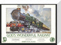 BBC Local Radio, 'God's Wonderful Railway', 1985. stretched canvas small none Art Print - Science Museum Shop